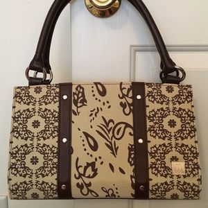 Miche Shell Alina cream & brown.  Shell only.